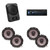 Alpine UTE-83BT Receiver, (2) SXE-1726S 6 1/2" 2 way Coaxial Speakers (2 Pair) w/ PWE-S8 Powered 8inch Woofer Bundle