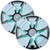 Refurbished Wet Sounds REVO 8-XSW-SS White XS / Stainless Overlay Grill 8 Inch Marine LED Coaxial Speakers (pair) - Used, Very Good