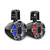 MTX MA65C-BP - Marine 6.5” 85-Watt RMS 4Ω Coaxial Speaker Pods IP-67 Rated Black with RGB Lighting and Customizable Grille