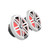 Rockford Fosgate M2-8 RGB LED 8" Marine Speakers (4 Pack) White – 2-Way Coaxial Boat Speakers Pontoon & Center Console Audio Upgrade