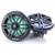 Rockford Fosgate M1-65B RGB LED 6.5" Marine Speakers (6 Pack) Black – 2-Way Coaxial Boat Speakers Pontoon & Center Console Audio Upgrade