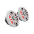 Rockford Fosgate M2 6.5" RGB LED Marine Speakers White (6 Total) + PM400X4 Amplifier – Boat Audio System for Pontoon & Center Console Upgrade