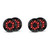 Rockford Fosgate M1-65B RGB LED 6.5" Marine Speakers (4 Pack) Black – 2-Way Coaxial Boat Speakers Pontoon & Center Console Audio Upgrade