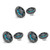 JL Audio M3 7.7" Marine Speakers Gunmetal Titanium Sport Grille RGB LED (6 Total) – Wake Boat Audio Upgrade for MasterCraft X22, X24, XStar (2015+)