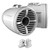 Wet Sounds REV 12 HD 12" Horn Loaded Compression Driver Tower Speakers with XW Grills & Stainless Swivel Base Mount, 400 Watts RMS, White, Pair with Wet Sounds Supra FxONE Upper Tower Adapter Brackets W/ Bead Blast Finish
