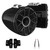 Wet Sounds REV 10 HD 10" Horn Loaded Compression Driver Tower Speakers with XZ Grills & Stainless Swivel Base Mount, 300 Watts RMS, Black, Pair with Wet Sounds BLACK Centurion Gladiator brackets