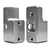 Wet Sounds REV 12 HD 12" Horn Loaded Compression Driver Tower Speakers with XS Grills & X Mount, 400 Watts RMS, White, Pair with Wet Sounds ADP-NAUTIQUE-G Tower Speaker Brackets For The Upper Brackets For Nautique G Tower