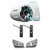 Wet Sounds REV 12 HD 12" Horn Loaded Compression Driver Tower Speakers with XS Grills & X Mount, 400 Watts RMS, White, Pair with Wet Sounds Lower brackets for Nautique FC5 Tower