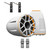 Wet Sounds REV 12 HD 12" Horn Loaded Compression Driver Tower Speakers with XZ Grills & X Mount, 400 Watts RMS, White, Pair with Wet Sounds Upper brackets for Nautique FC5 Tower