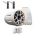 Wet Sounds REV 12 HD 12" Horn Loaded Compression Driver Tower Speakers with XZ Grills & X Mount, 400 Watts RMS, White, Pair with Wet Sounds Supra FxONE Upper Tower Adapter Brackets W/ Bead Blast Finish