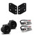 Wet Sounds REV 10 SE B - Matte Black REV10 Special Edition - Revolution Series 10" Tower Speakers, Pair  & Stainless Swivel Base Mount, 300 Watts RMS, Black, Pair with Wet Sounds REV 10 adaptor for Malibu X Tower lower mount