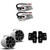 Wet Sounds REV 10 SE BW- Matte White REV10 Special Edition - Revolution Series 10" Tower Speakers, Pair  & Stainless Swivel Base Mount, 300 Watts RMS, White, Pair with Wet Sounds BLACK Centurion Gladiator brackets