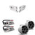 Wet Sounds REV 10 SE BW- Matte White REV10 Special Edition - Revolution Series 10" Tower Speakers, Pair  & Stainless Swivel Base Mount, 300 Watts RMS, White, Pair with Wet Sounds POLISHED Malibu G3 Speaker mount - Single