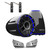 Wet Sounds REV 12 HD 12" Horn Loaded Compression Driver Tower Speakers with XZ Grills & X Mount, 400 Watts RMS, BLACK, Pair with Wet Sounds Lower brackets for Nautique FC5 Tower