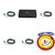Kicker KXMA800.8 Marine 8-Channel Amplifier Kit with 4 Gauge Wiring & RCA Cables – High Power DIY Boat Audio Add-On for Pontoon & Wake Boats, Tower & Cabin Speakers