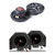 SSV Works RZ6-B65A Rear Hump 6.5" Speaker Pods Compatible With 2020-2026 Polaris® RZR Pro R / Pro S / Pro XP - Loaded with SSV A-Spec Speakers