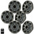 Kicker (6) OEM 6.5" Charcoal Marine Speaker Upfittings Popular with Veranda, Godfrey, Bennington Boats