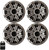 Kicker (4) OEM 6.5" Silver Marine Speakers Upfittings Popular with Veranda, Godfrey, Bennington Boats