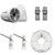 Wet Sounds REV 10 HD 10" Horn Loaded Compression Driver Tower Speakers with XW Grills & X Mount, 400 Watts RMS, White, Pair with Wet Sounds Upper brackets for Nautique FC5 Tower
