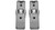 Wet Sounds REV 10 HD 10" Horn Loaded Compression Driver Tower Speakers with XW Grills & X Mount, 400 Watts RMS, White, Pair with Wet Sounds Upper brackets for Nautique FC5 Tower