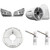 Wet Sounds REV 10 HD 10" Horn Loaded Compression Driver Tower Speakers with XW Grills & X Mount, 400 Watts RMS, White, Pair with Wet Sounds Lower brackets for Nautique FC5 Tower