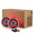 Memphis Audio MXA60L 6.5" Marine Coaxial Speakers with RGB LED - 40 Unit Builder Pack (20 Pairs) - Metal Gray Grilles