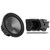 SSV Works DF-US10U Under-Seat 10" Subwoofer Enclosure for Can-Am Defender & Defender Max w/ Wet Sounds REVO 10 HP S4 V3 10" Marine Subwoofer 4Ω Black