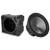 SSV Works US-10U Universal 10" Subwoofer Enclosure w/ Wet Sounds REVO 10 HP S4 V3 - REVO Series 10" High Power 4 Ohm V3 Subwoofer, Black