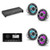JL Audio M6 8.8" RGB Marine Audio System – Fusion MS-RA60 Radio with 4 Gunmetal Sport Speakers & XDM800/8 Amplifier for Center Consoles