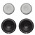Rockford Fosgate P2D2-10 10” Subwoofer - DVC (dual 2-Ohm) with 2 P2P3G-10 10” Stamped Mesh Grille Insert