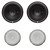 Rockford Fosgate P2D4-10 10” Subwoofer - DVC (dual 4-Ohm) with 2 P2P3G-10 10” Stamped Mesh Grille Insert