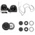 Cicada Audio CHX65.4 4 Ohm Pro Lower Fairing Pods for 2014+ Harley Street Glide & Road Glide Air Cooled Models | 6.5” Horn Loaded 2 Ohm Speakers, Y Harness & Grills Included