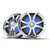 Wet Sounds REVO 8 XS-W-SS V3 - Revolution Series 8" RGB LED Marine Coaxial Speakers with White/Stainless XS Grilles, Pair - Used, Very Good