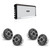JL Audio M6-880X-S-GmTi 8.8" Gunmetal Sport Marine Audio System with Fusion SG-DA82000 8-Channel Amplifier – 4 Speaker Upgrade for Center Consoles & Bay Boats