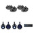 Alpine (2 pair ) SPV-65RGB-CAN 6.5” Cage-Mounted Universal Weather-Resistant Coaxial RGB LED Speaker Pods w/ KTE-65CAN-SM Surface Mounts & UTE-63BT Source Unit