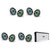 JL Audio M6-650X-S-GmTi-i 6.5" Gunmetal Sport RGB LED Marine Audio System with Fusion SG-DA82000 8-Channel Amplifier – 8 Speaker Boat Audio Upgrade
