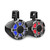 MTX MA8H-BP - Marine 8” 4Ω 150-Watt RMS IP67 Rated Black Compression Horn Speaker Pod Pair with RGB Lighting and Customizable Grille - Used, Open Box