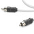 JL Audio XMD-WHTAIC1F2M Twisted-Pair Marine Audio Y-Adapter Cable w/ Molded Connectors - 1 female jack / 2 male plugs