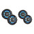 Kenwood 7.7" 2-Way Black Coaxial Speakers with Illumination 2-Pair
