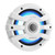 Kenwood 7.7" 2-Way White Coaxial Speakers with Illumination 1-Pair with 300 Watt Marine Amplifier