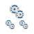 Kenwood 7.7" 2-Way White Coaxial Speakers with Illumination 3-Pair