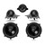 MB Quart MS1-216C Sprinter (W907) 6.5 inch 2-way front component speaker system and one 3 inch center channel dash speaker