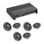 JL Audio DIY Custom Boat Speaker Bundle – 6 M3 Sport Grill Gunmetal Marine Speakers with XDM600/6 Amplifier