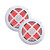 8 Inch White RGB LED Marine Speakers (3) Pair ATG8MRGB-W