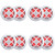 8 Inch White RGB LED Marine Speakers (4) Pair ATG8MRGB-W