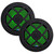 8 Inch Black RGB LED Marine Speakers (3) Pair ATG8MRGB-B