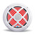 ATG Audio 8″ RGB 2‑Way Marine Loudspeaker – 160 W Peak / 65 W RMS, Water-Resistant Poly Cone + PEI Tweeter, Includes RGB Controller & Grilles (White, Pair) - ATG8MRGB-W