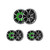 Wet Sounds RECON 6 RGB Silver 6.5in Marine Speakers 6 Pack