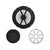 Kicker Single 6.5in LED Speaker 8in Passive Radiator White Boom Box Kit