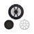Kicker Single 8in LED Speaker 8in Passive Radiator White Boom Box Kit